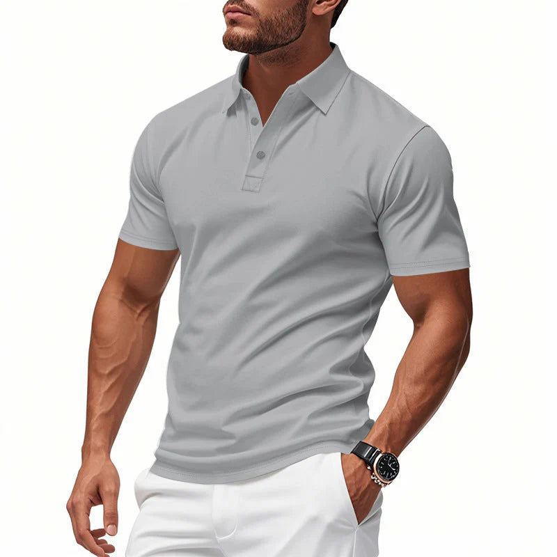 Men's Quick-Dry Short-Sleeve Lapel T-Shirt