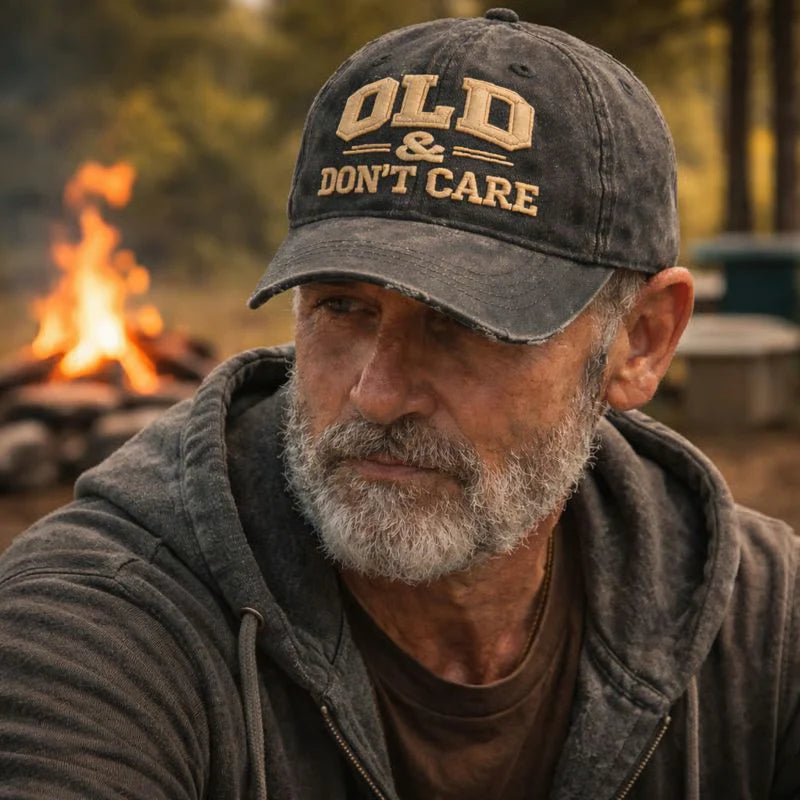 🖤2026 Best Seller · 40% OFF🖤Vintage Distressed “OLD & DON’T CARE” Cap