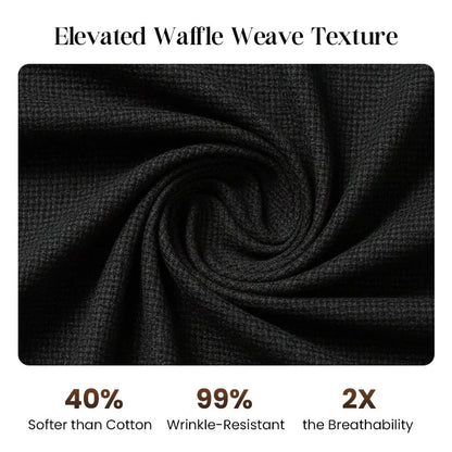 ⭐ 2026 Best Seller | Casual Waffle Shirt & Pants Set | Ready-to-Wear Comfort