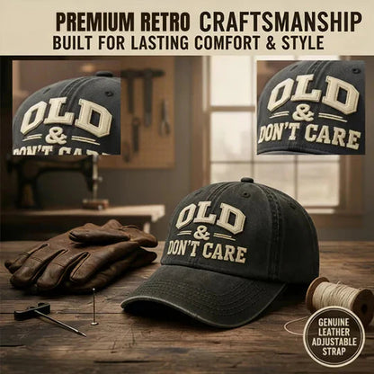 🖤2026 Best Seller · 40% OFF🖤Vintage Distressed “OLD & DON’T CARE” Cap