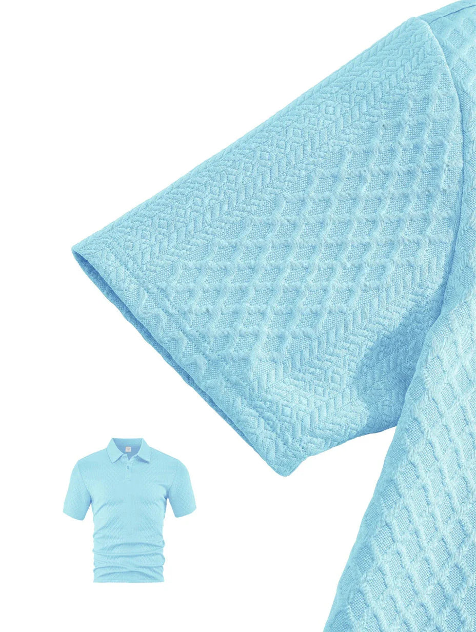 💪2026Men's💥Classic Jacquard Polo Set
