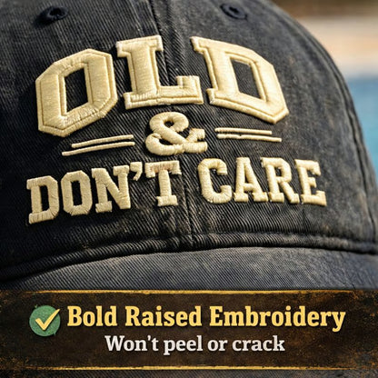 🖤2026 Best Seller · 40% OFF🖤Vintage Distressed “OLD & DON’T CARE” Cap