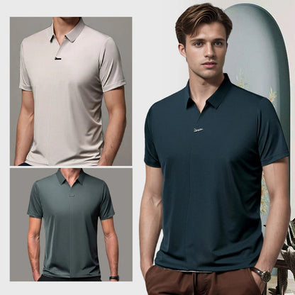 🔥Men’s Casual Lapel Breathable Wrinkle-free T-shirt