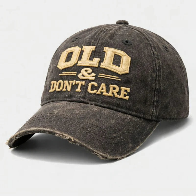 🖤2026 Best Seller · 40% OFF🖤Vintage Distressed “OLD & DON’T CARE” Cap