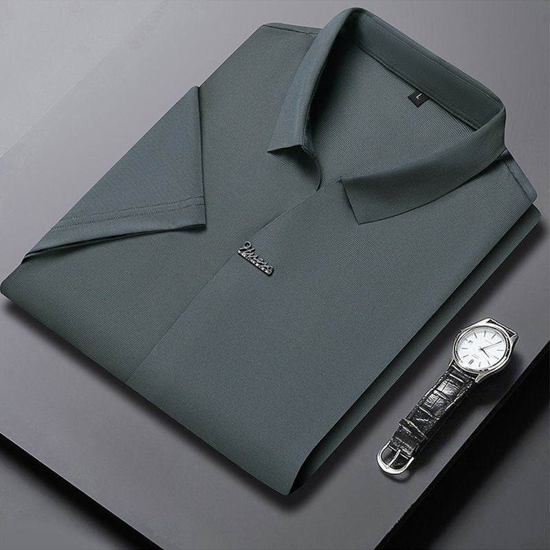 🔥Men’s Casual Lapel Breathable Wrinkle-free T-shirt