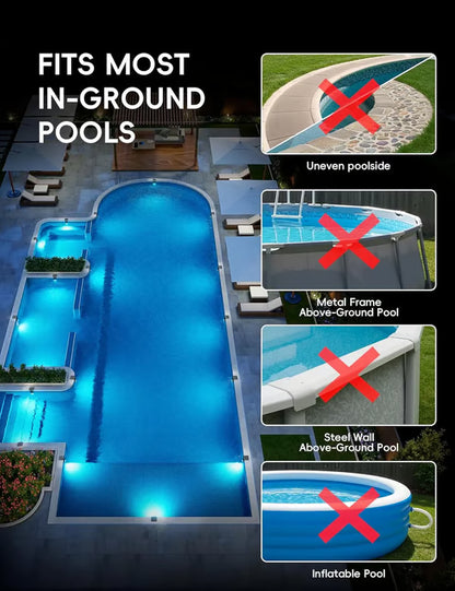 Poolside Solar Light for Swimming Pool