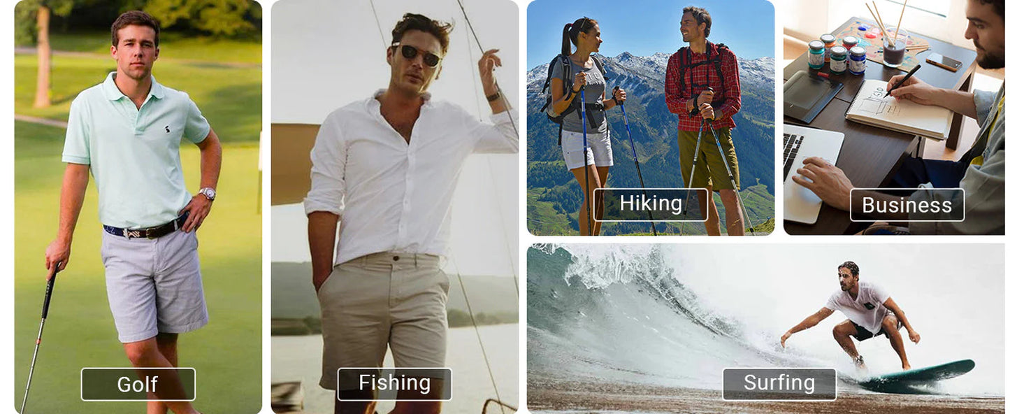 Men's Stretch Quick Dry Casual Work Golf Shorts
