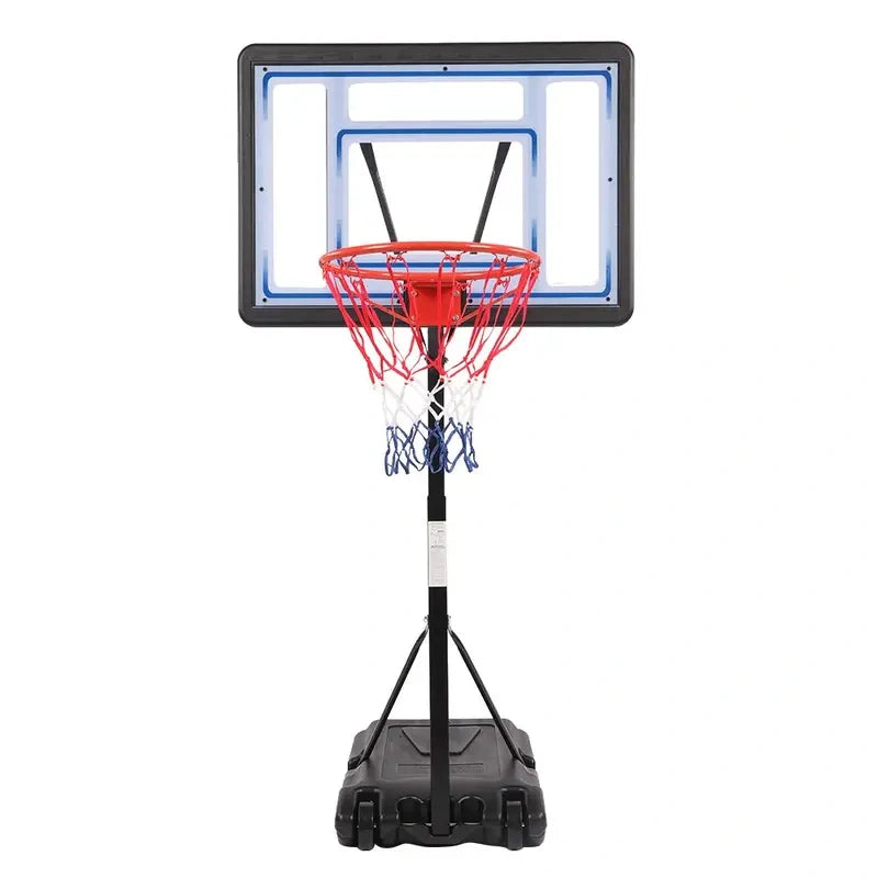 Portable Pool Basketball Hoop and Volleyball Set for Swimming Pools With Two Ball