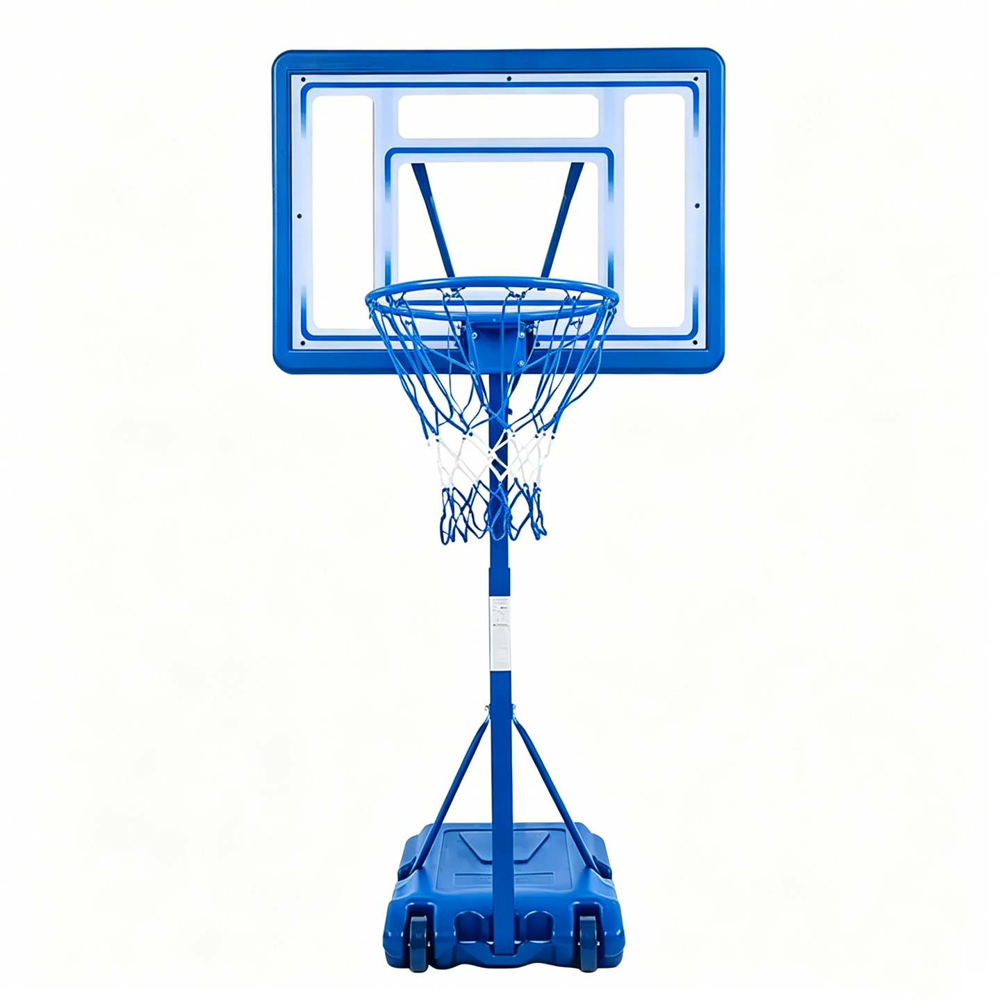 Portable Pool Basketball Hoop and Volleyball Set for Swimming Pools With Two Ball