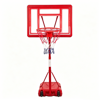 Portable Pool Basketball Hoop and Volleyball Set for Swimming Pools With Two Ball