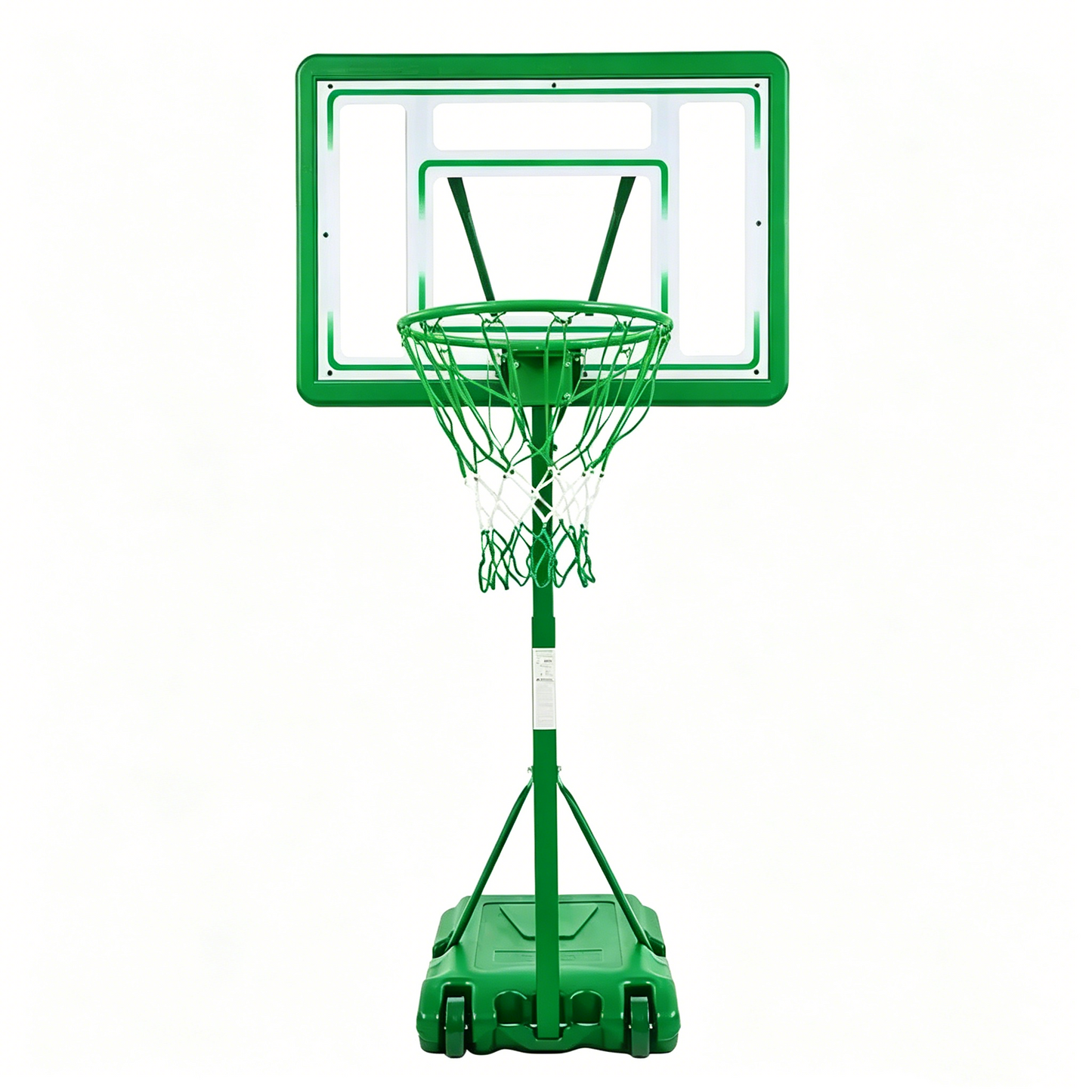 Portable Pool Basketball Hoop and Volleyball Set for Swimming Pools With Two Ball