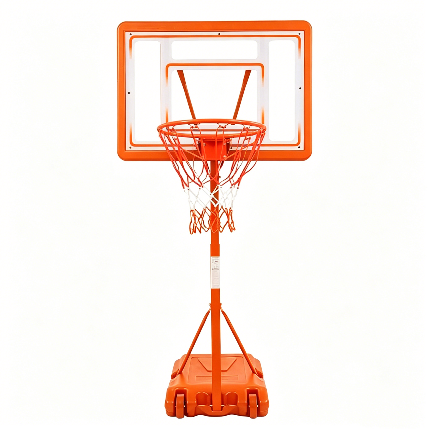 Portable Pool Basketball Hoop and Volleyball Set for Swimming Pools With Two Ball