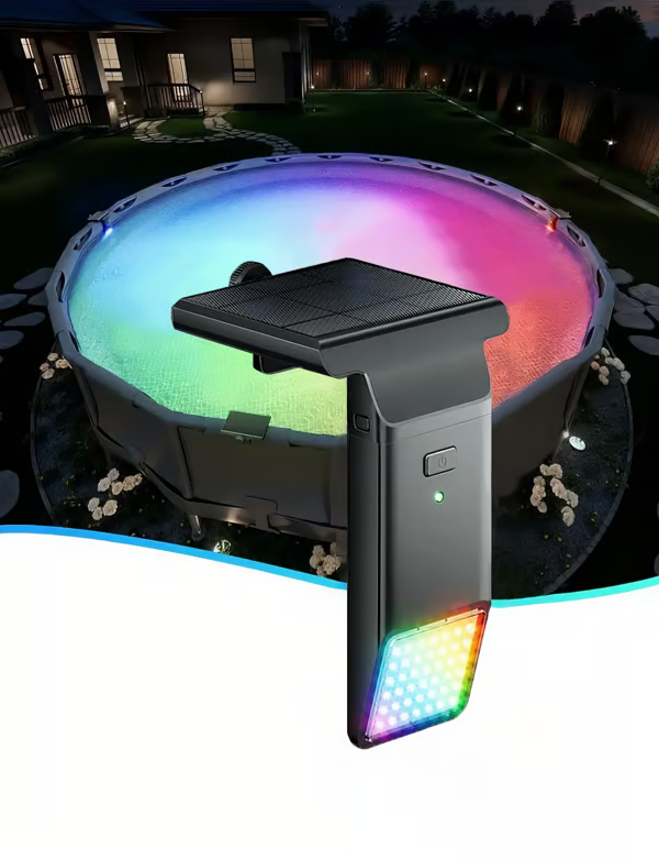 Poolside Solar Light for Swimming Pool